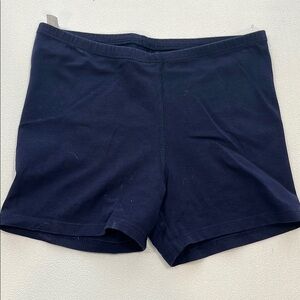 Primary Blue Bike Shorts with Elastic Waistband and Moisture-Wicking Fabric